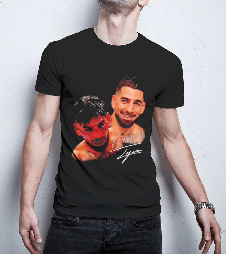 Ilia Topuria UFC Smiley Face And Bleeding Face Signature T-Shirt