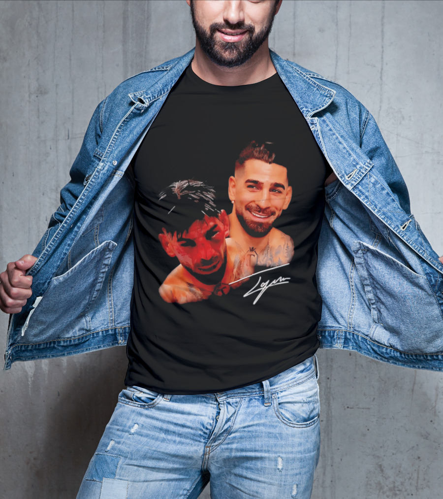 Ilia Topuria UFC Smiley Face And Bleeding Face Signature T-Shirt