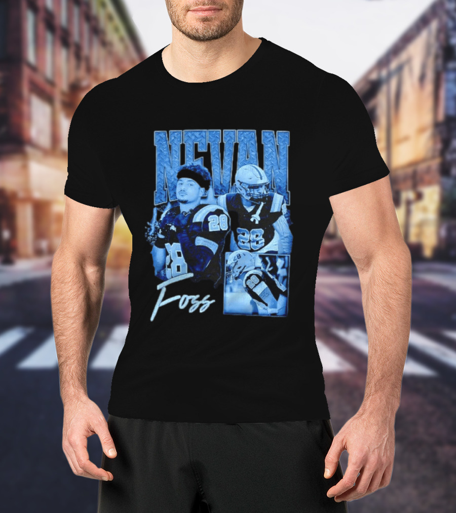 Nevan Foss Number 28 Football Athlete Sports Jersey T-Shirt
