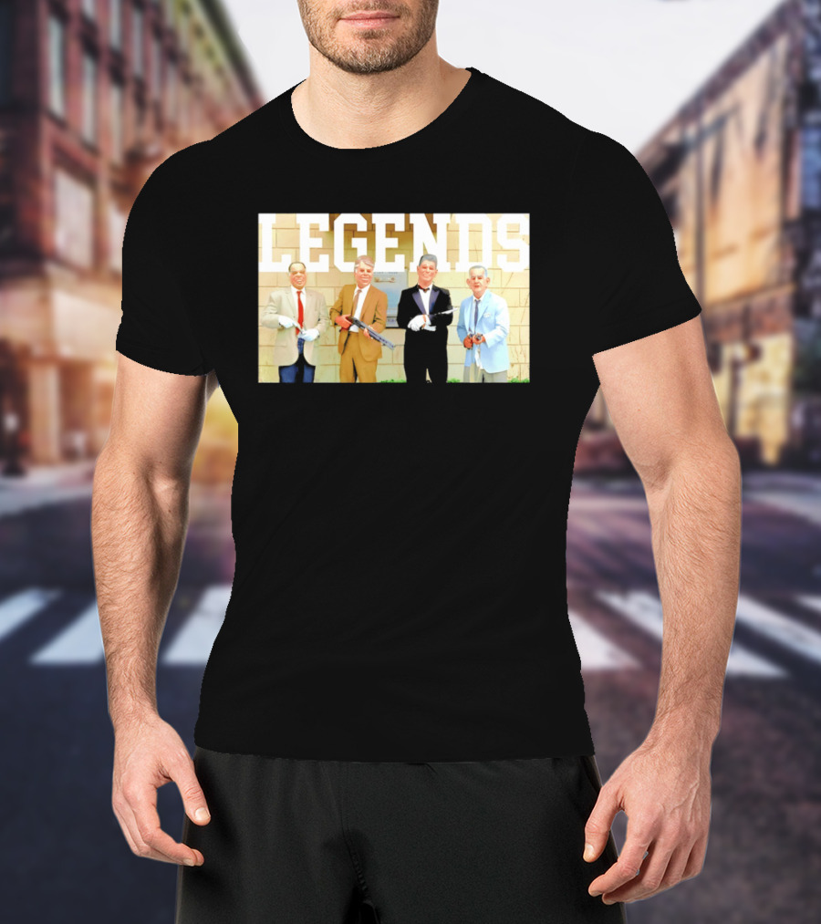 LEGENDS Ex Presidents Point Break Presidential Masks T-Shirt