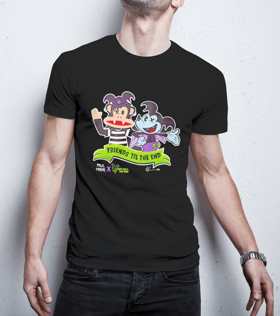 Paul Frank Bats Day Characters Friends Till The End Collaboration T-Shirt
