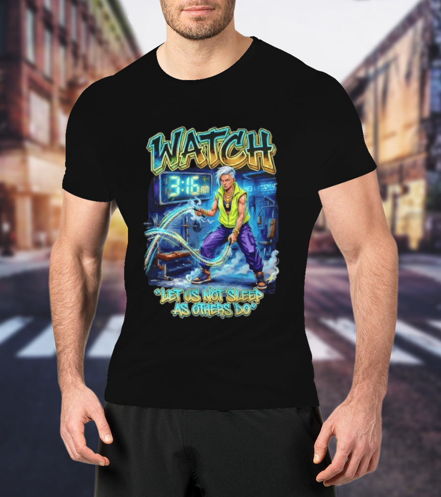 Let Us Not Sleep As Others Do 3:16 AM Boxing Gym Graffiti T-Shirt
