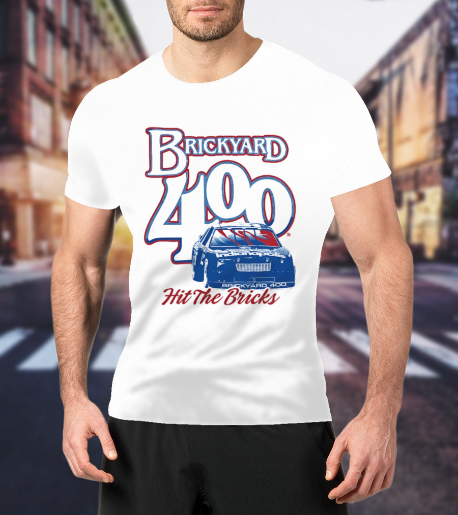 Brickyard 400 Hit The Bricks Indianapolis Motor Speedway Racing Car T-Shirt