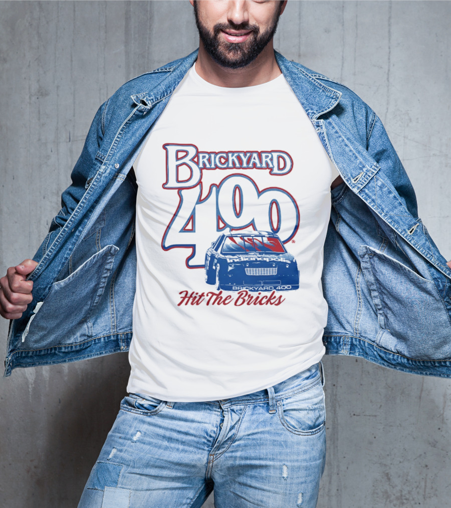 Brickyard 400 Hit The Bricks Indianapolis Motor Speedway Racing Car T-Shirt