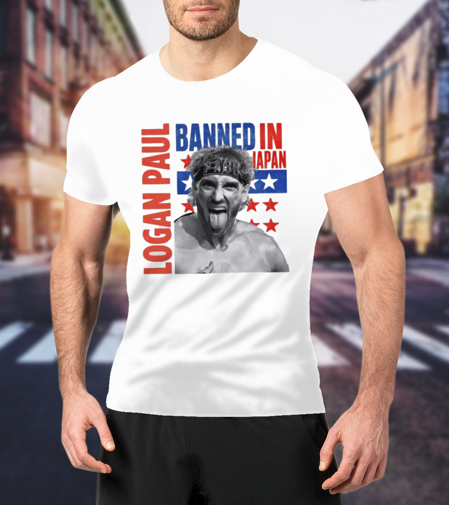 Logan Paul Banned In Japan Stars And Stripes T-Shirt