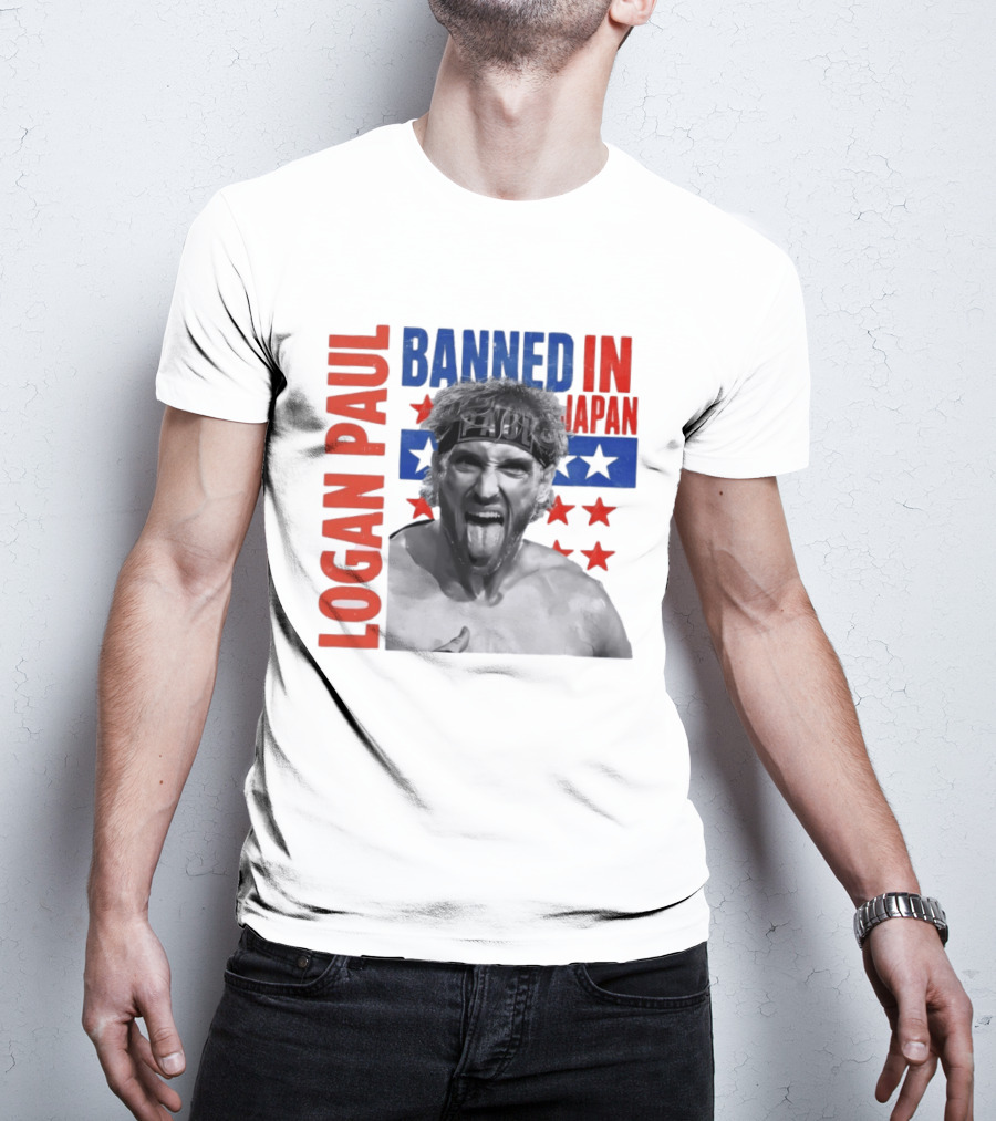 Logan Paul Banned In Japan Stars And Stripes T-Shirt