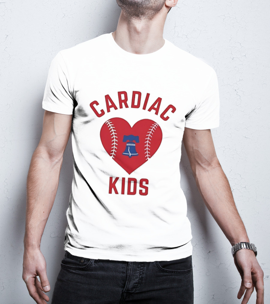Cardiac Kids Philadelphia Phillies Heart Baseball T-Shirt