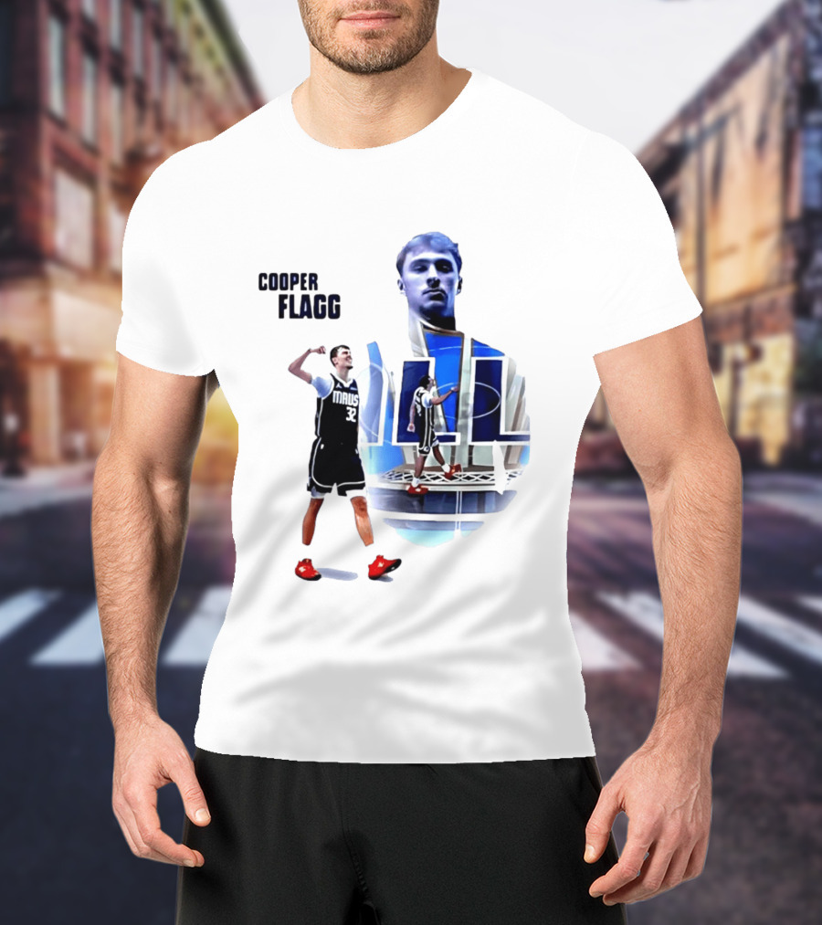 Cooper Flagg Dallas Mavericks MAUS 32 Basketball Player Art 2026 NBA Rookie Of The Year T-Shirt
