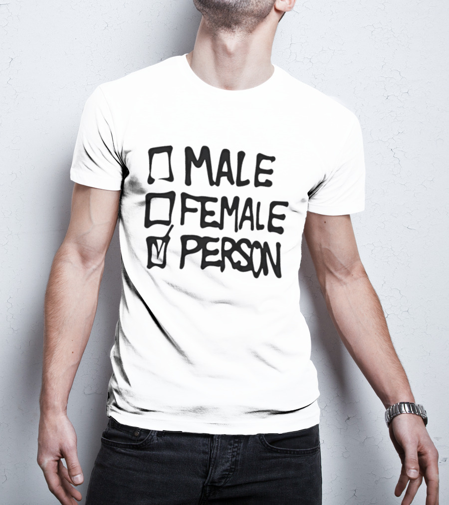 Male Female Person Checklist T-Shirt