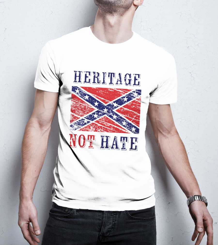 Heritage Not Hate Confederate Flag Southern T-Shirt