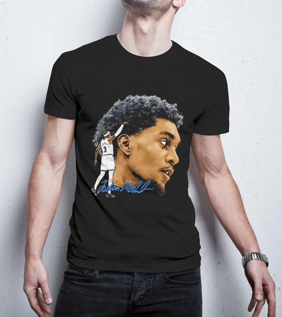 Anthony Edwards Minnesota Timberwolves Jordan McLaughlin Signature T-Shirt