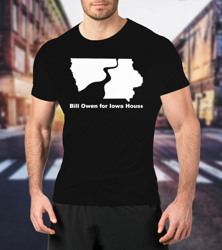 Bill Owen For Iowa House Campaign Map T-Shirt