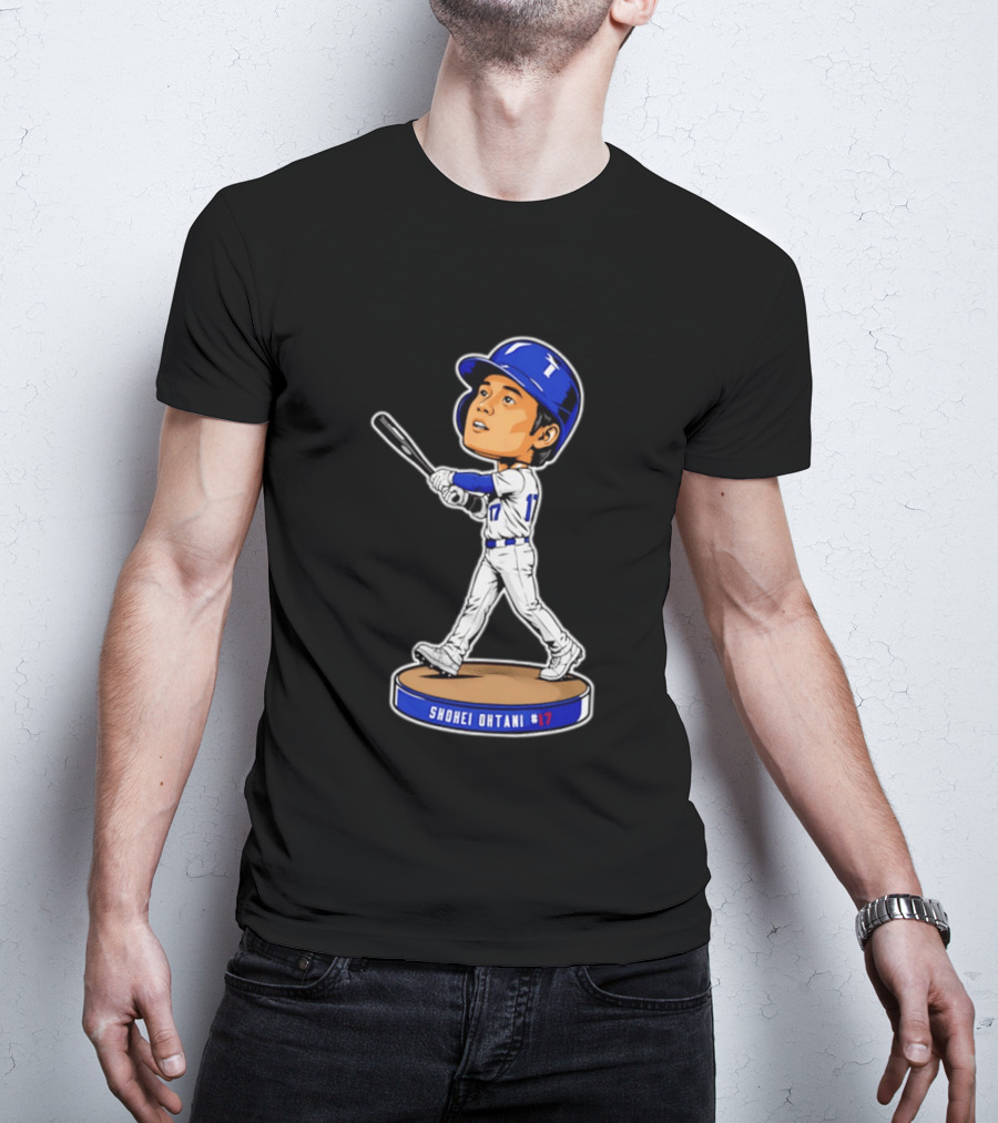 Shohei Ohtani Los Angeles Dodgers #17 Bobblehead Collectible T-Shirt