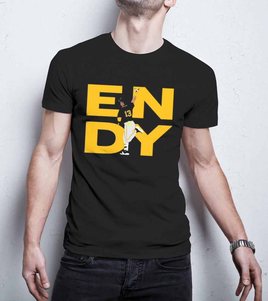 Endy Rodríguez 13 Pittsburgh Pirates Baseball T-Shirt