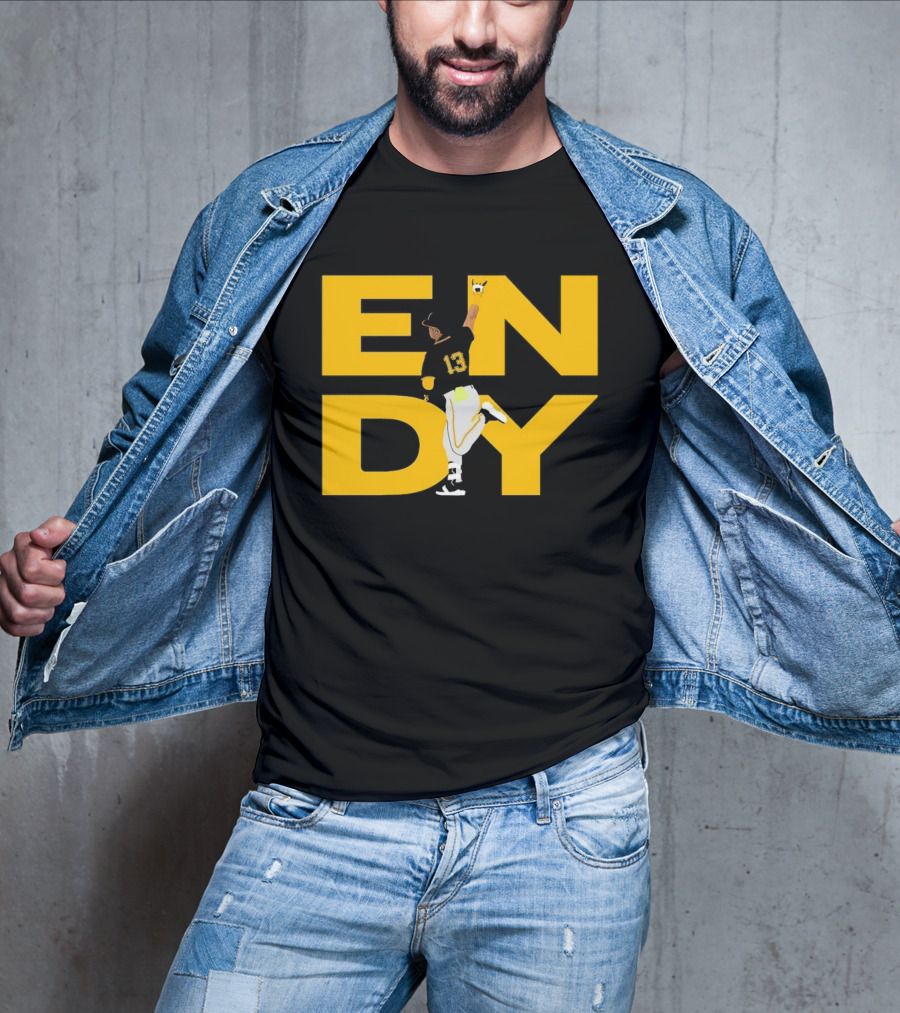 Endy Rodríguez 13 Pittsburgh Pirates Baseball T-Shirt