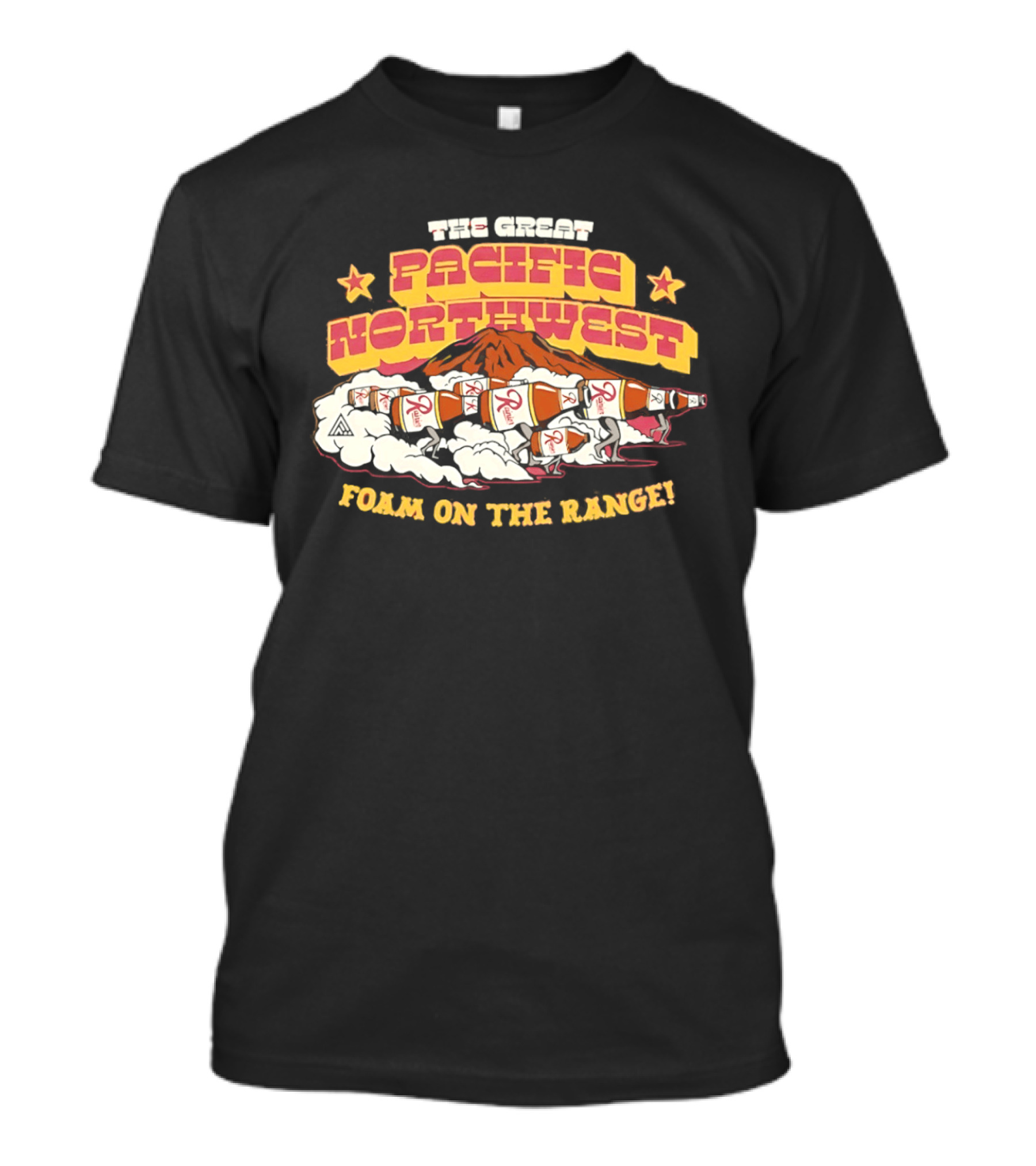 The Great Pacific Northwest Foam On The Range Rainier Beer Mountain T-Shirt