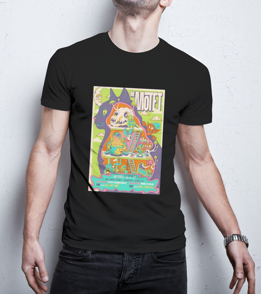 The Motet Plays Jamiroquai Halloween 2026 Cervantes Denver Concert Funk Is Dead Diggin' Dirt The Jauntee T-Shirt