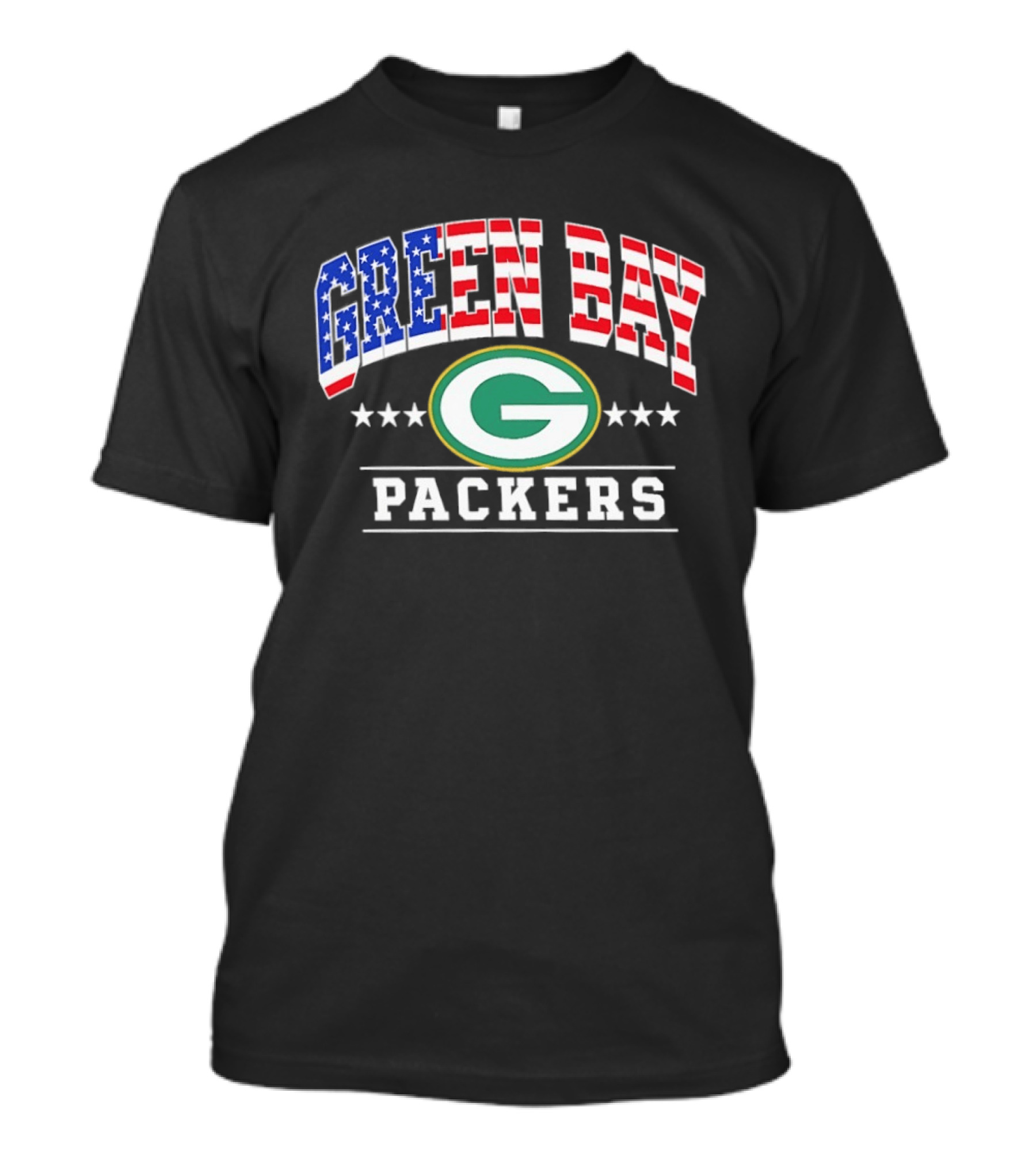 Green Bay Packers 1776 2026 250 Years 4th Of July American Flag T-Shirt