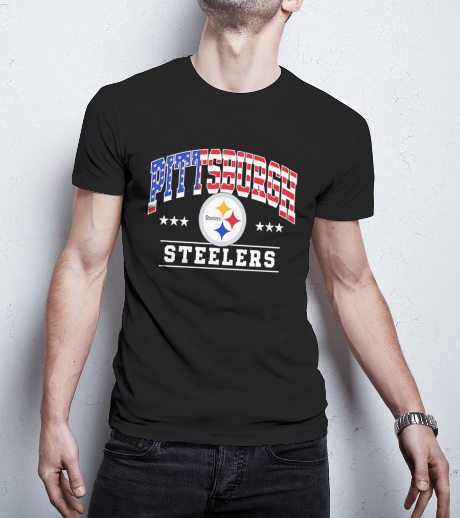 Pittsburgh Steelers American Flag 1776 2026 250 Years Celebration T-Shirt