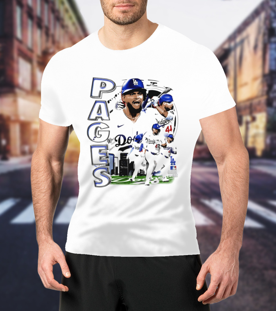 Andy Pages Los Angeles Dodgers 90s Bootleg Collage Dodgers 44 T-Shirt