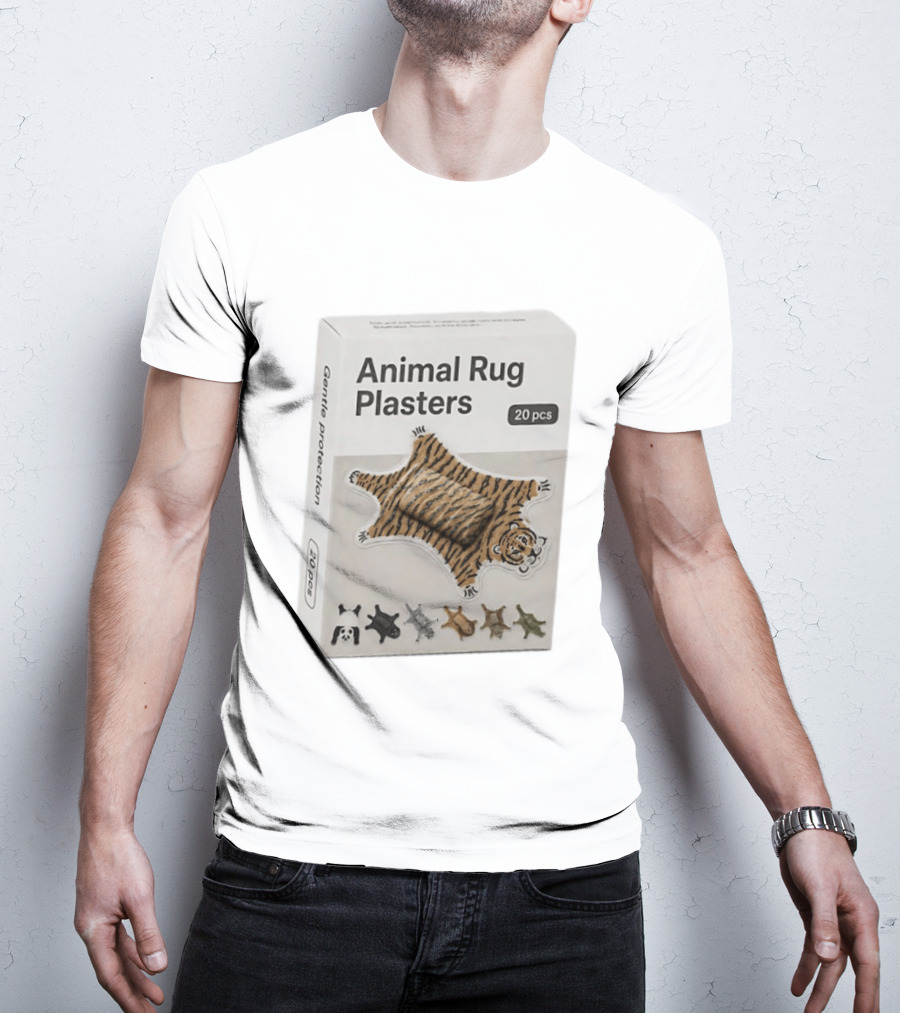 Animal Rug Plasters 20pcs Gentle Protection Tiger Panda Bear T-Shirt
