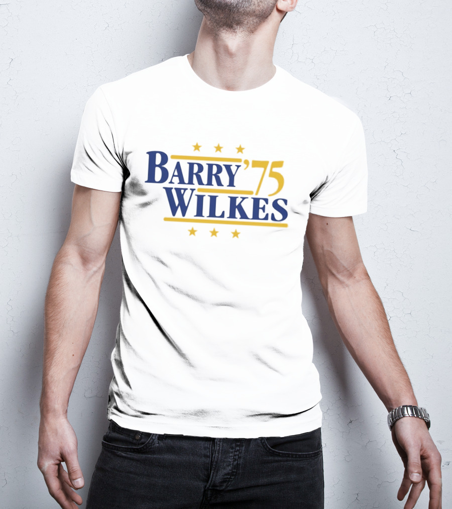 Barry Wilkes '75 Golden State Warriors Six Stars T-Shirt