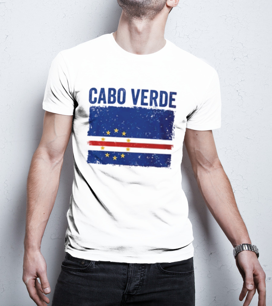 Cabo Verde Flag African Country Patriotic Stars And Stripes T-Shirt