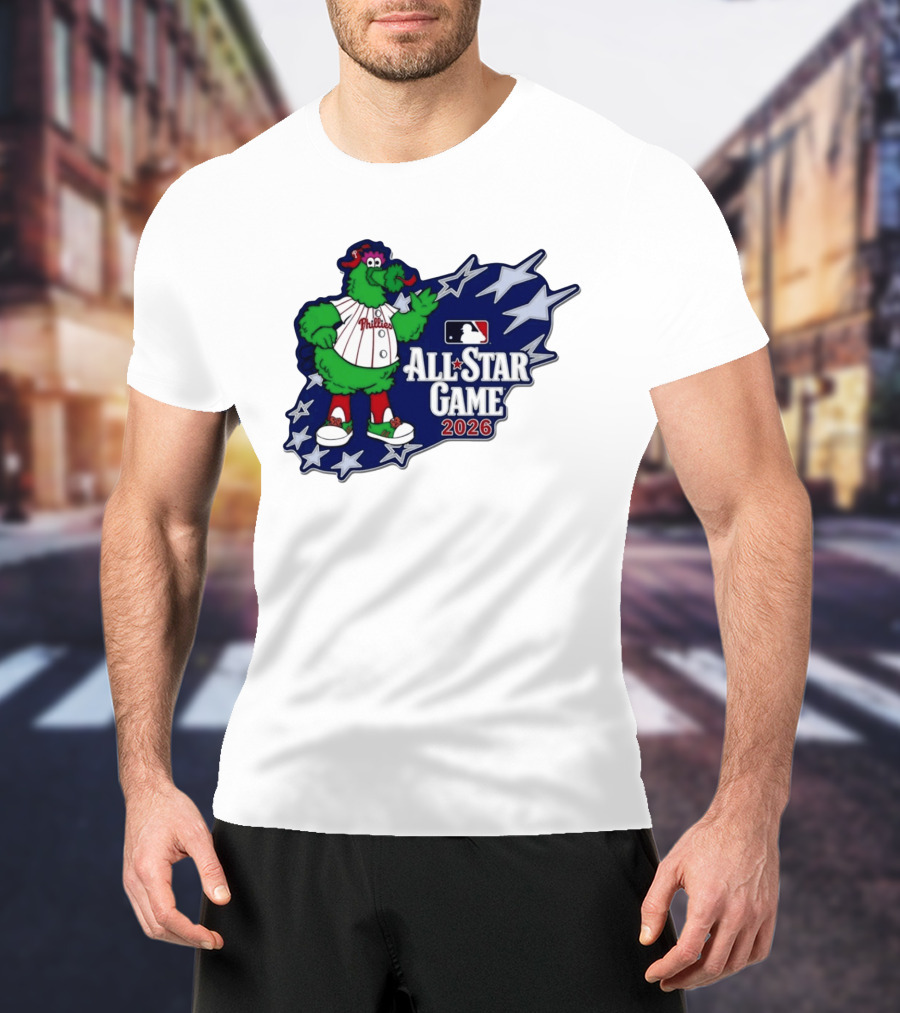 Philadelphia Phillies MLB All Star Game 2026 Phanatic Stars T-Shirt