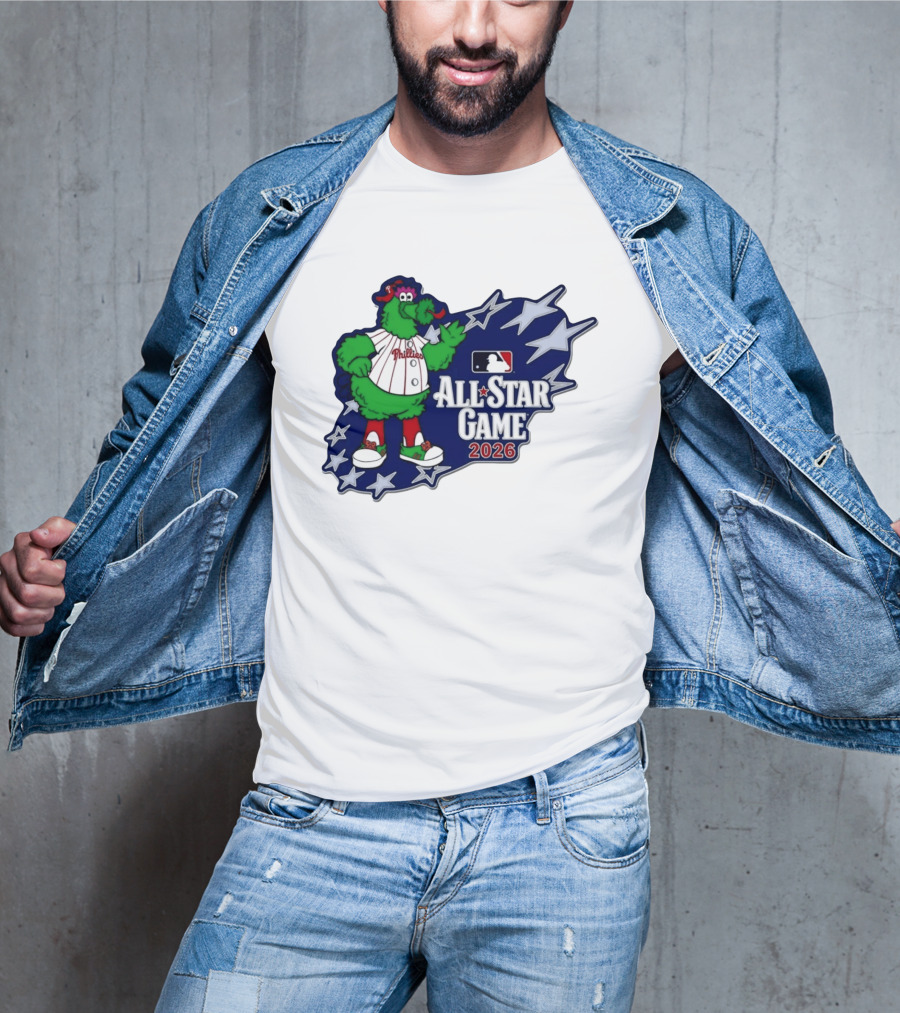 Philadelphia Phillies MLB All Star Game 2026 Phanatic Stars T-Shirt