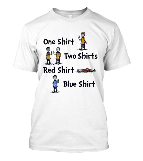 One Shirt Two Shirts Red Shirt Blue Meme T-Shirt