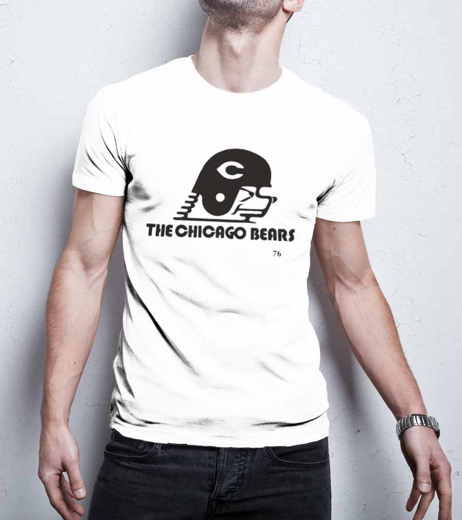 The Chicago Bears Helmet Logo 76 T-Shirt
