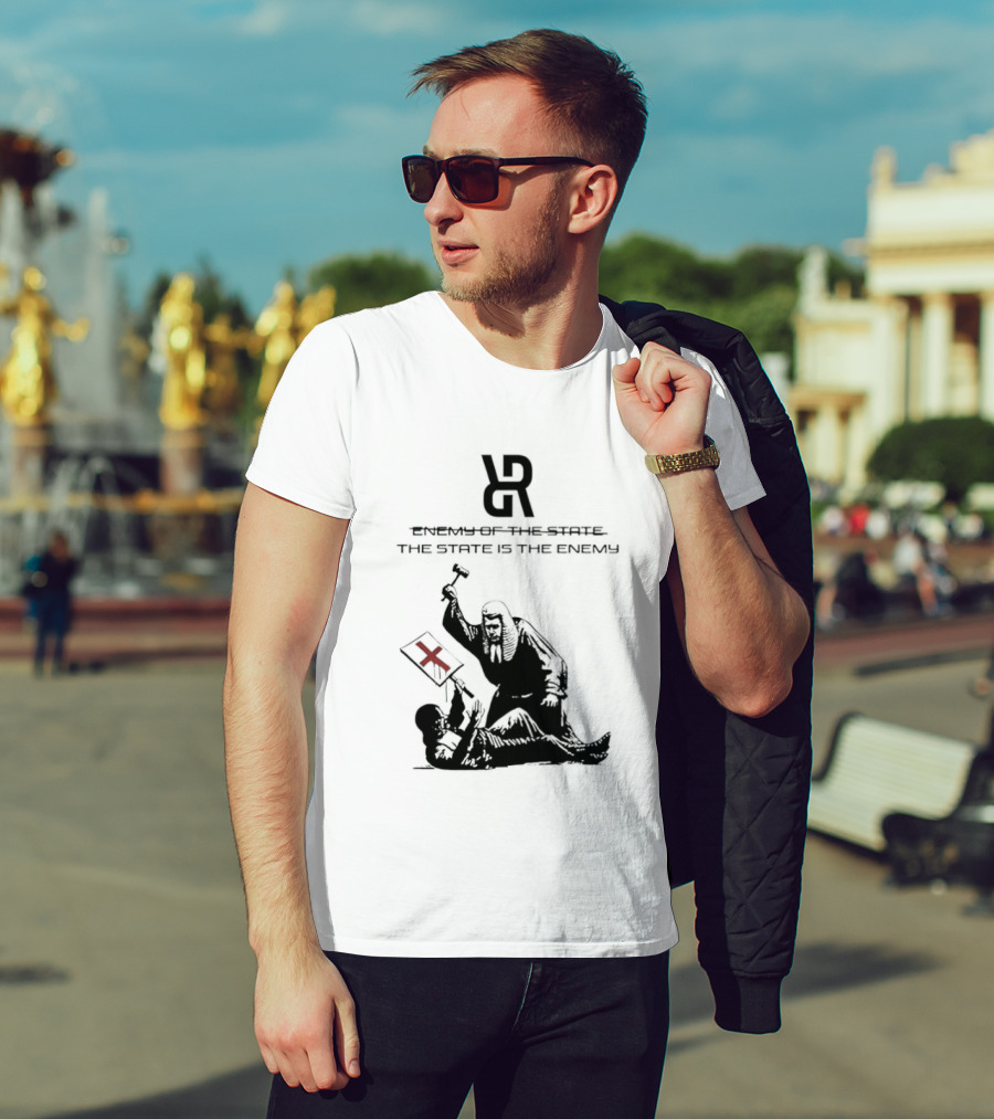 Revolutionary Struggle Judging The State Is The Enemy Political Protest T-Shirt