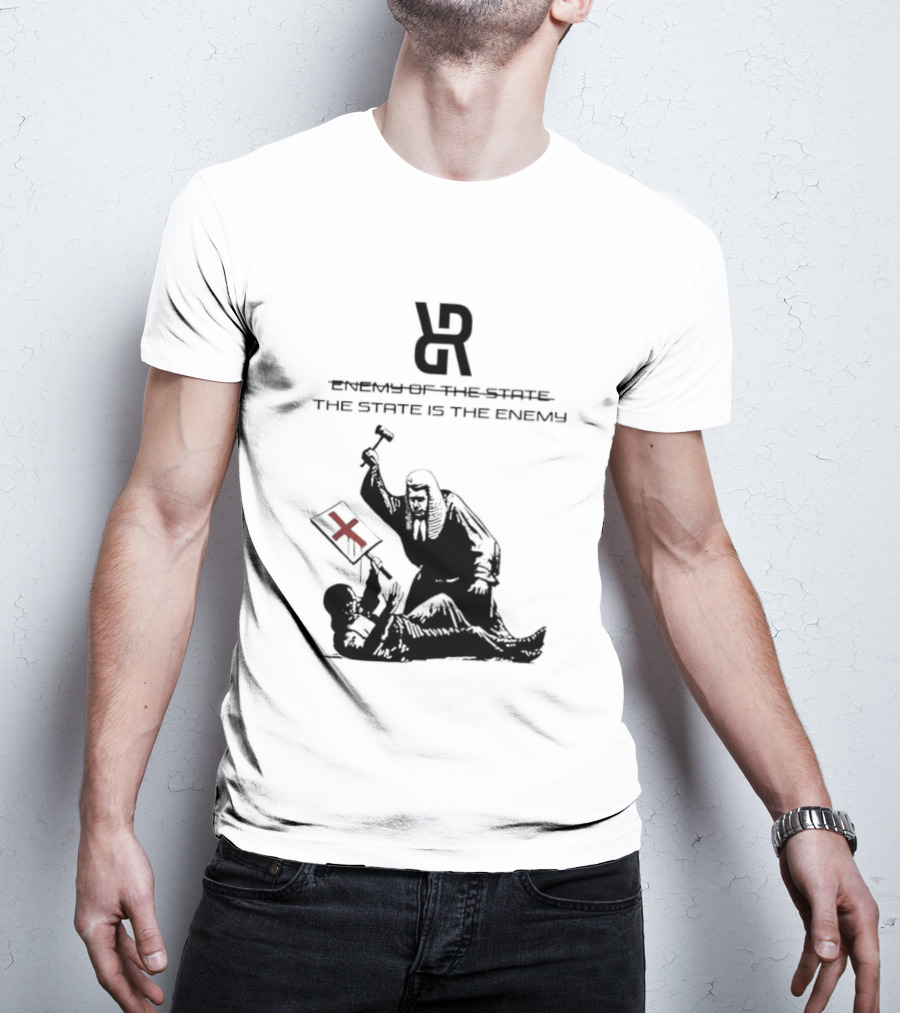 Revolutionary Struggle Judging The State Is The Enemy Political Protest T-Shirt