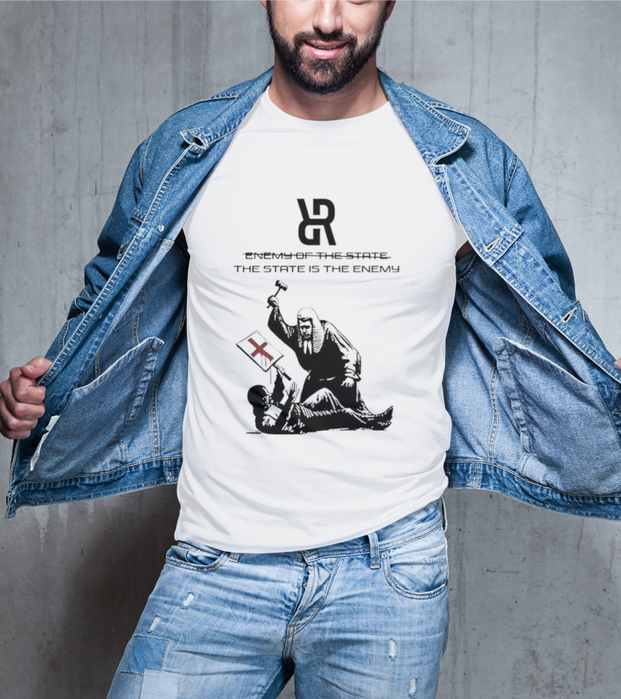 Revolutionary Struggle Judging The State Is The Enemy Political Protest T-Shirt