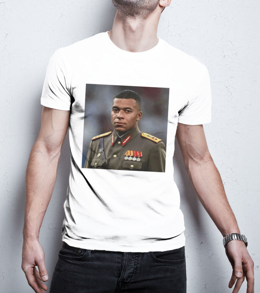Kylian Mbappe Military Uniform Real Madrid Dictator T-Shirt