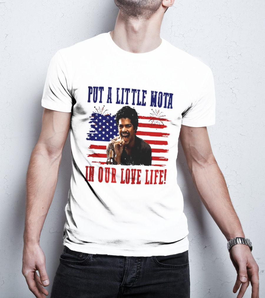 Patriotic La Bamba Put A Little Mota In Our Love Life July 4th Celebration T-Shirt