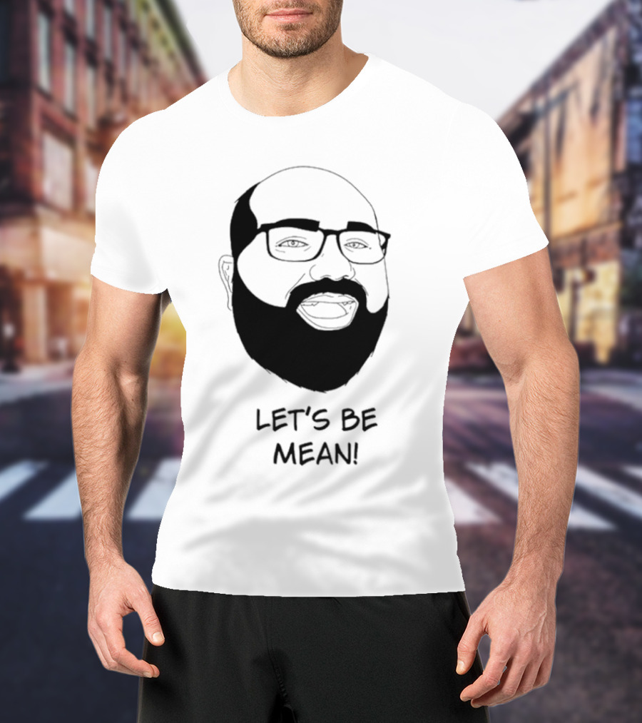 Vsauce Michael Stevens Let's Be Mean Text And Face T-Shirt