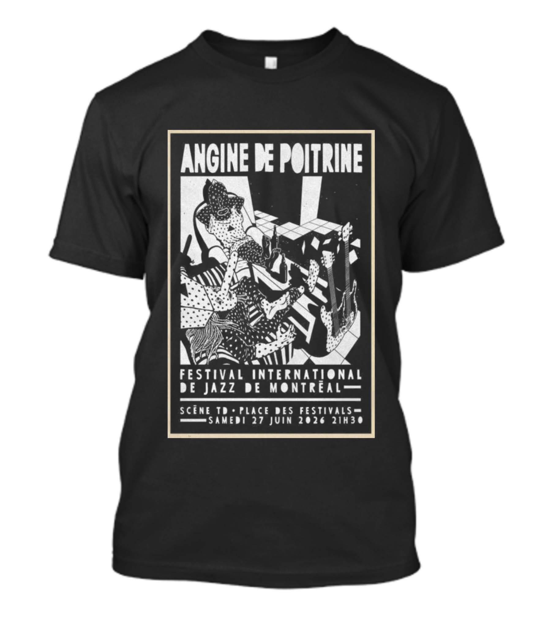 Angine De Poitrine Festival International De Jazz De Montreal June 27 2026 Scene TD Apres Parc Des Festivals T-Shirt