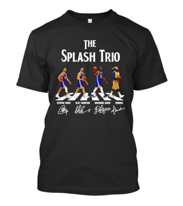 The Splash Trio Golden State Warriors Stephen Curry Klay Thompson Draymond Green Thunder T-Shirt