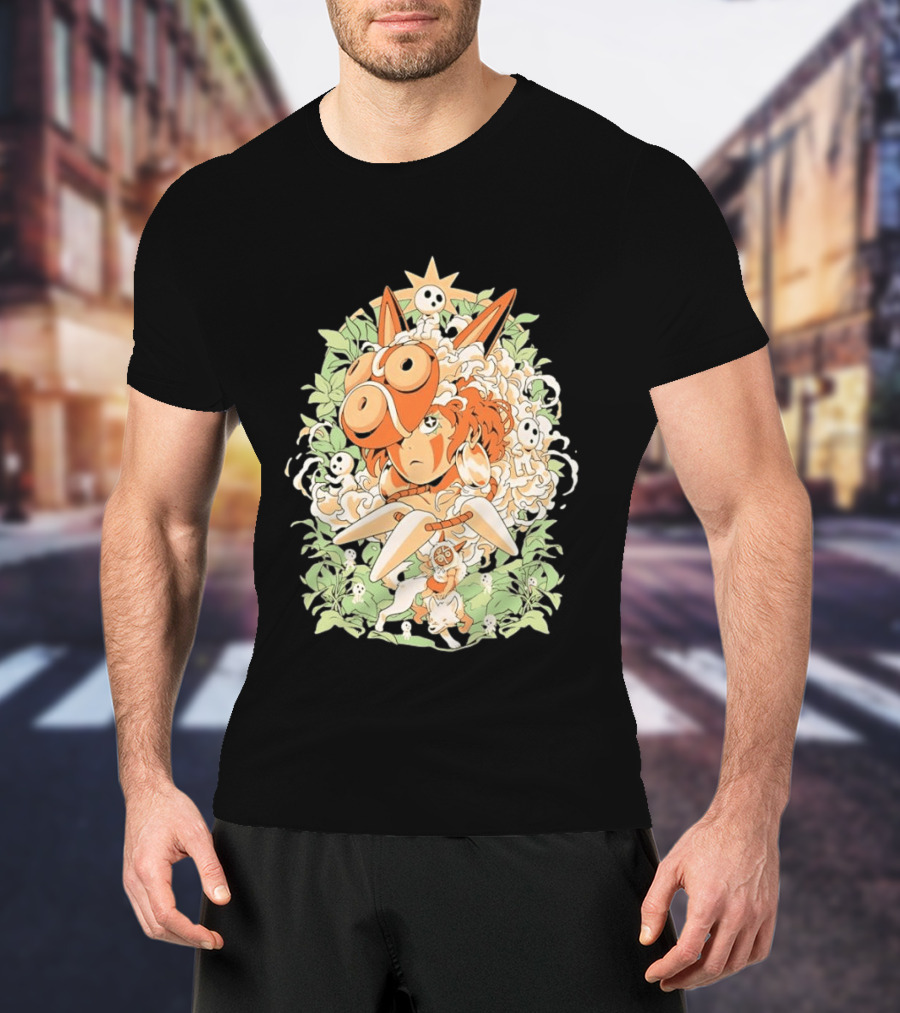 Princess Mononoke Moro Kodama Spirit Forest Adventure T-Shirt