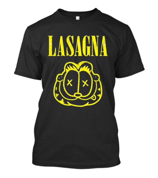 Lasagna Cat Parody Smells Like Teen Spirit T-Shirt