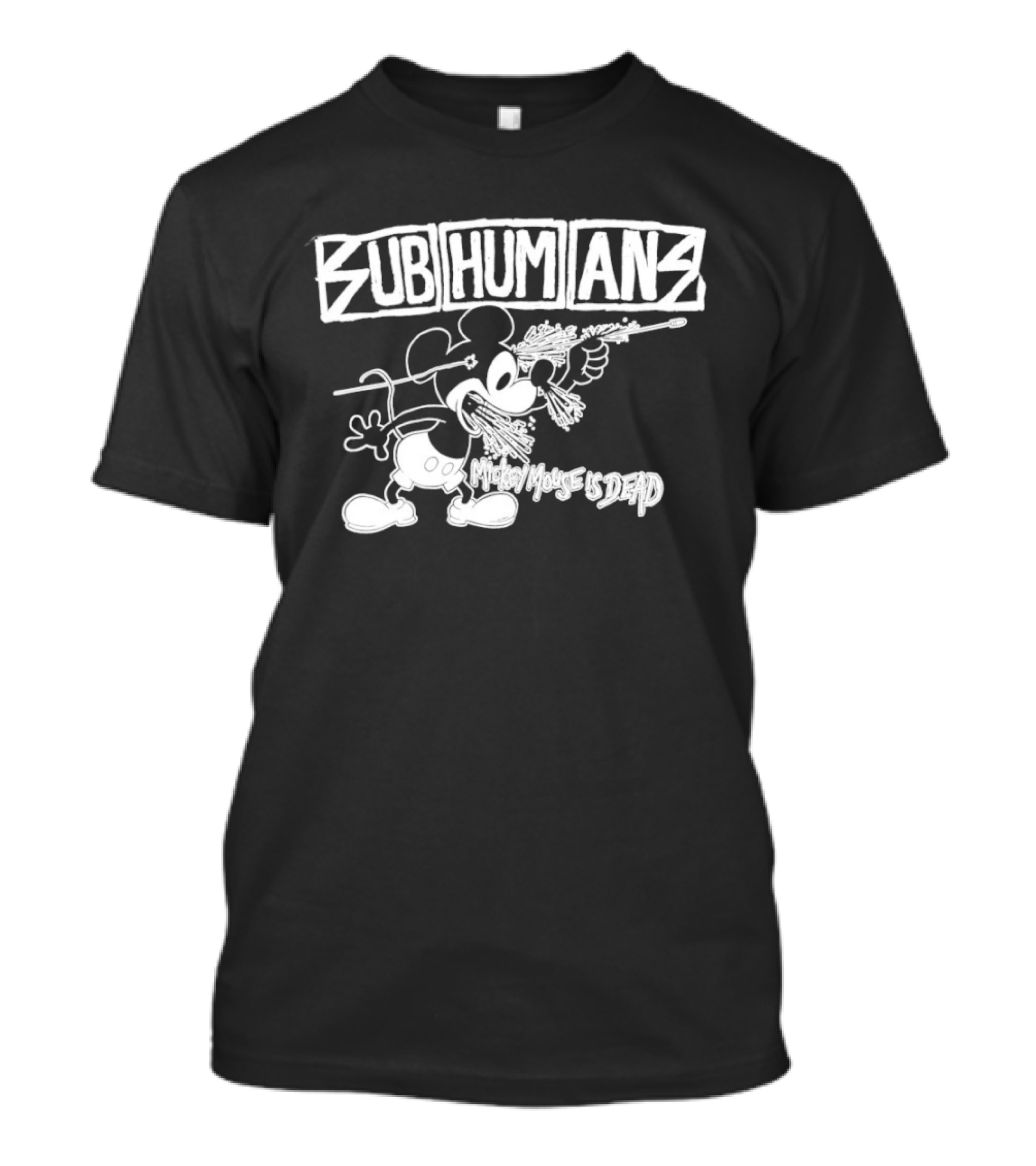 Subhumans Mickey Mouse Is Dead Punk Rock T-Shirt