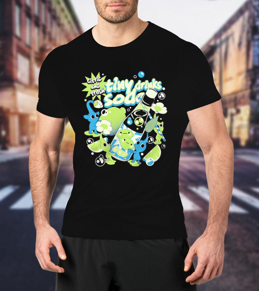 Tiny Drinks Soda Lemon Lime Pikmin Fresh And Juicy T-Shirt