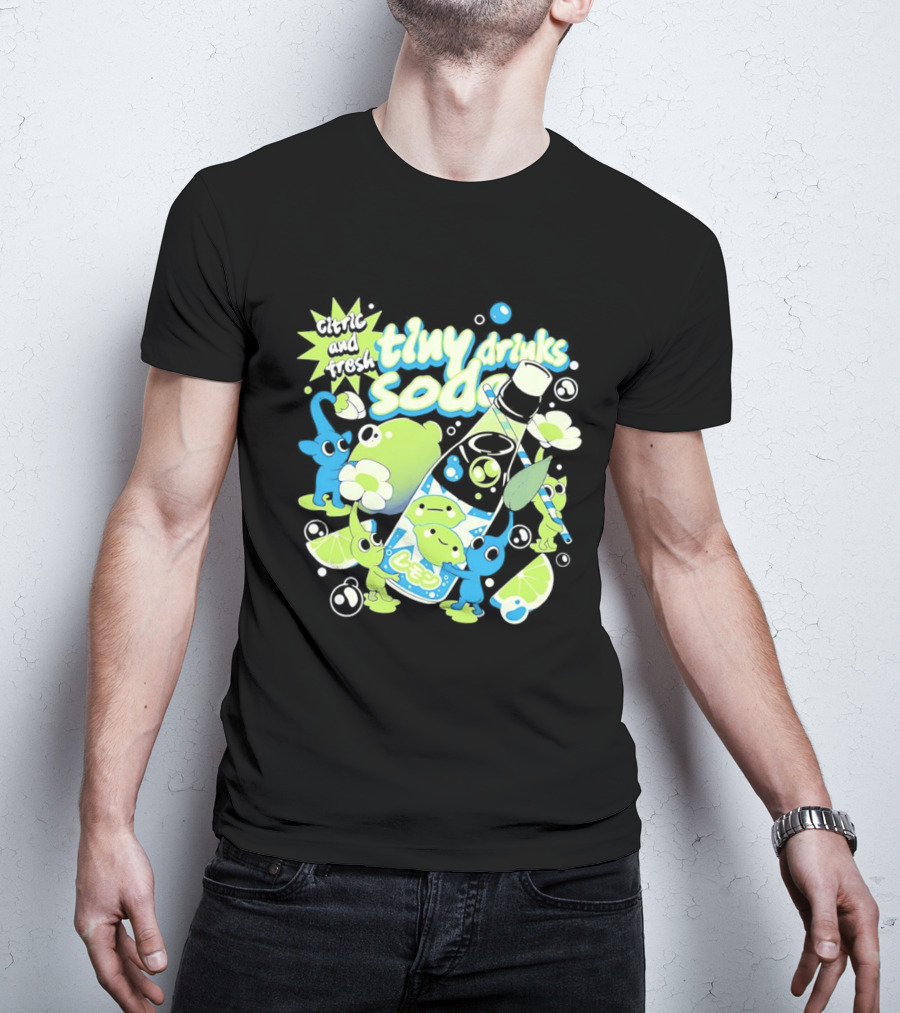Tiny Drinks Soda Lemon Lime Pikmin Fresh And Juicy T-Shirt