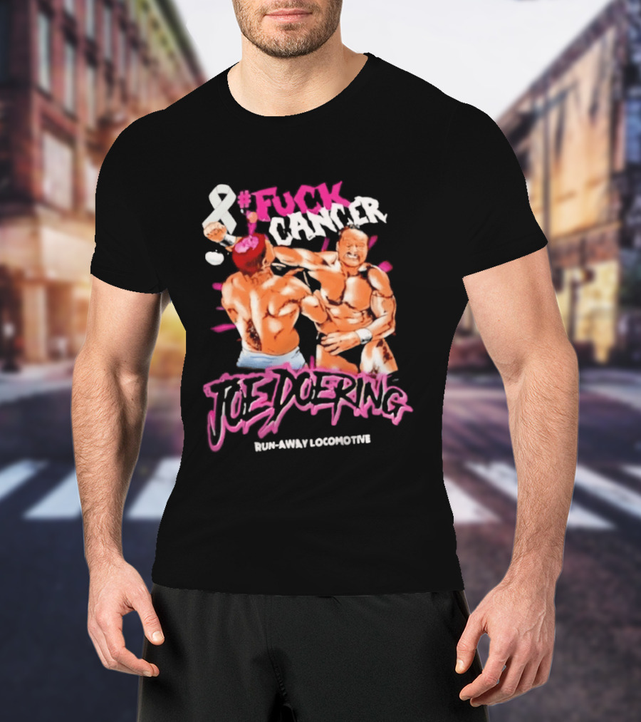 Joe Doering Cancer Battle Run Away Locomotive T-Shirt