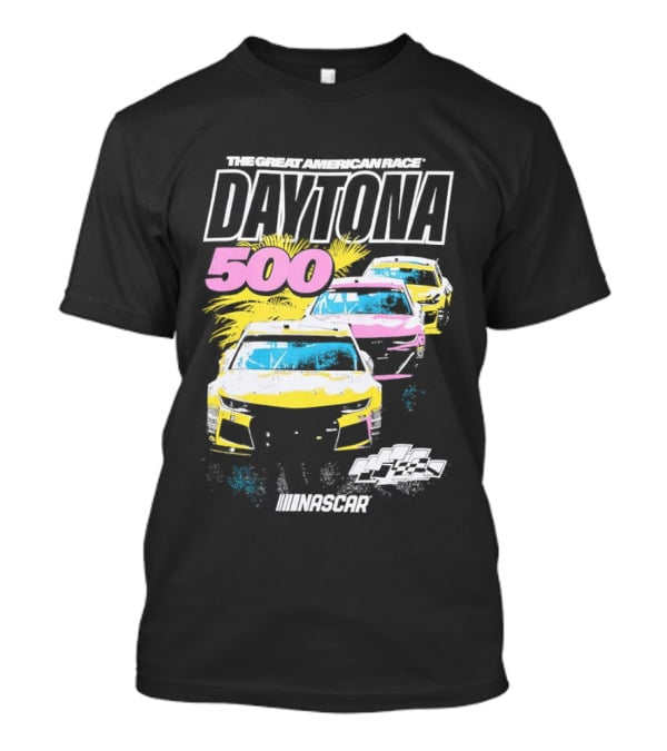 Daytona 500 NASCAR Racing The Great American Race Stock Car Competition T-Shirt