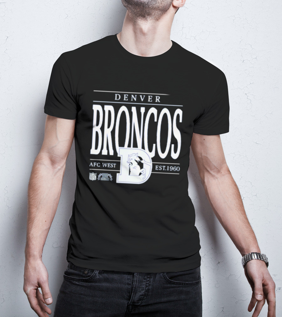 Denver Broncos AFC West Est 1960 NFL Football Retro D T-Shirt