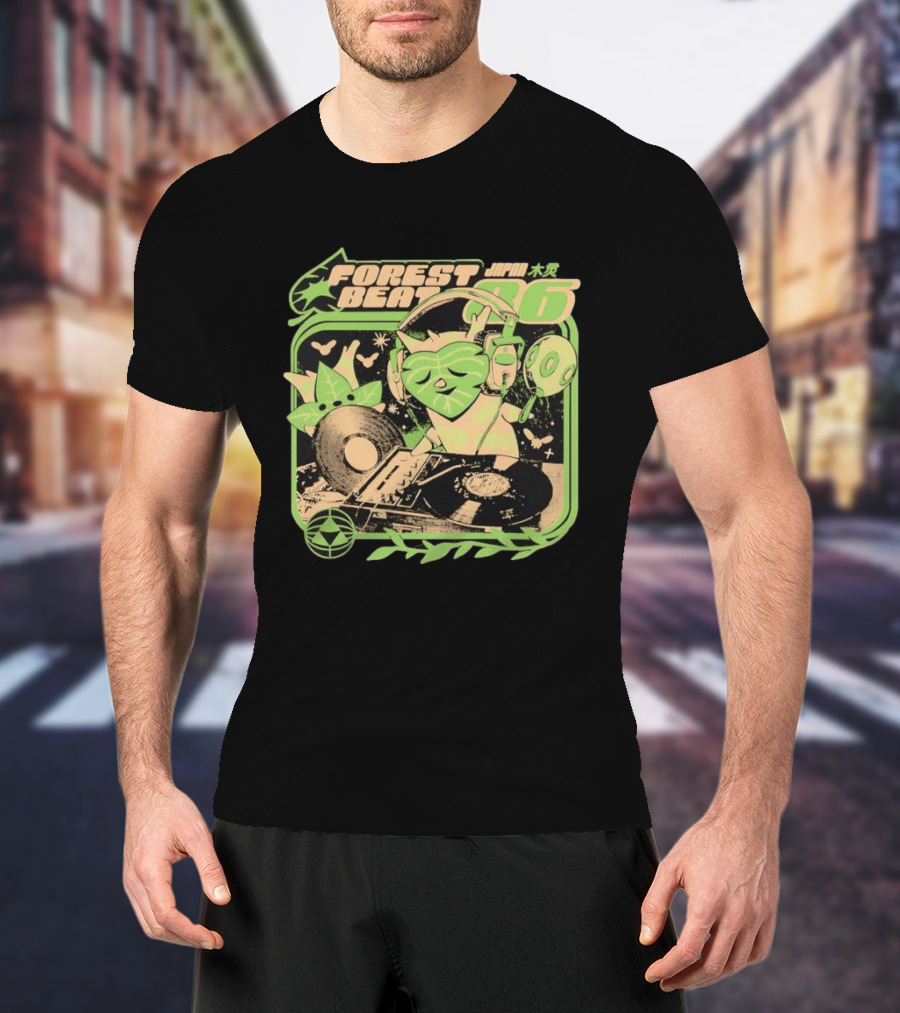 Forest Beat Korok DJ Vinyl Turntable Japan Music 86 T-Shirt