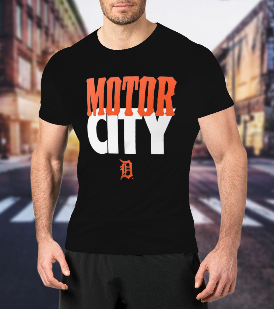 Detroit Tigers Motor City MLB Baseball Team Fan Gear T-Shirt
