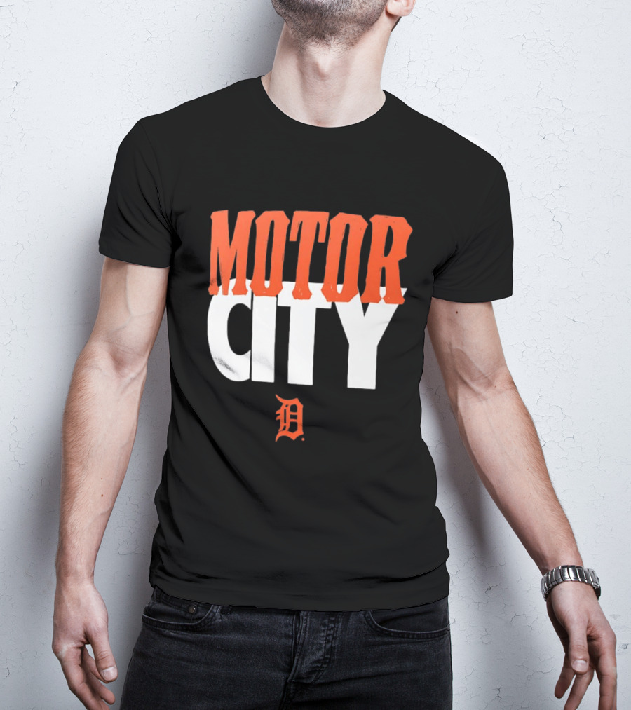 Detroit Tigers Motor City MLB Baseball Team Fan Gear T-Shirt